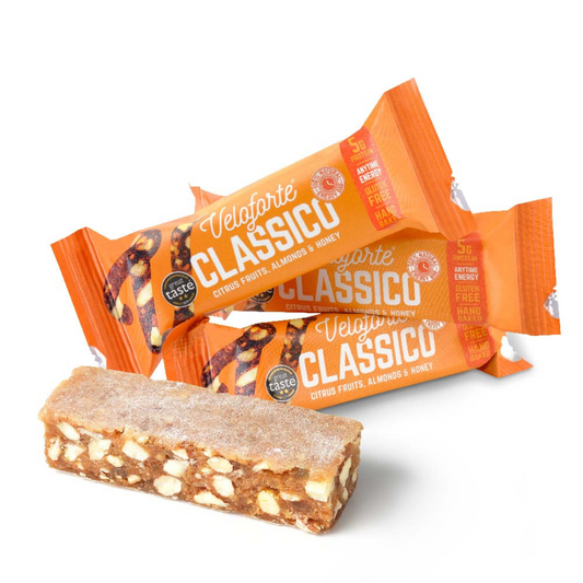 Veloforte Classico Energy Bar: Citrus fruits, almonds & honey. Endurance kollective Veloforte Classico Energy Bar: Citrus fruits, almonds & honey. Veloforte Nutrition Bars